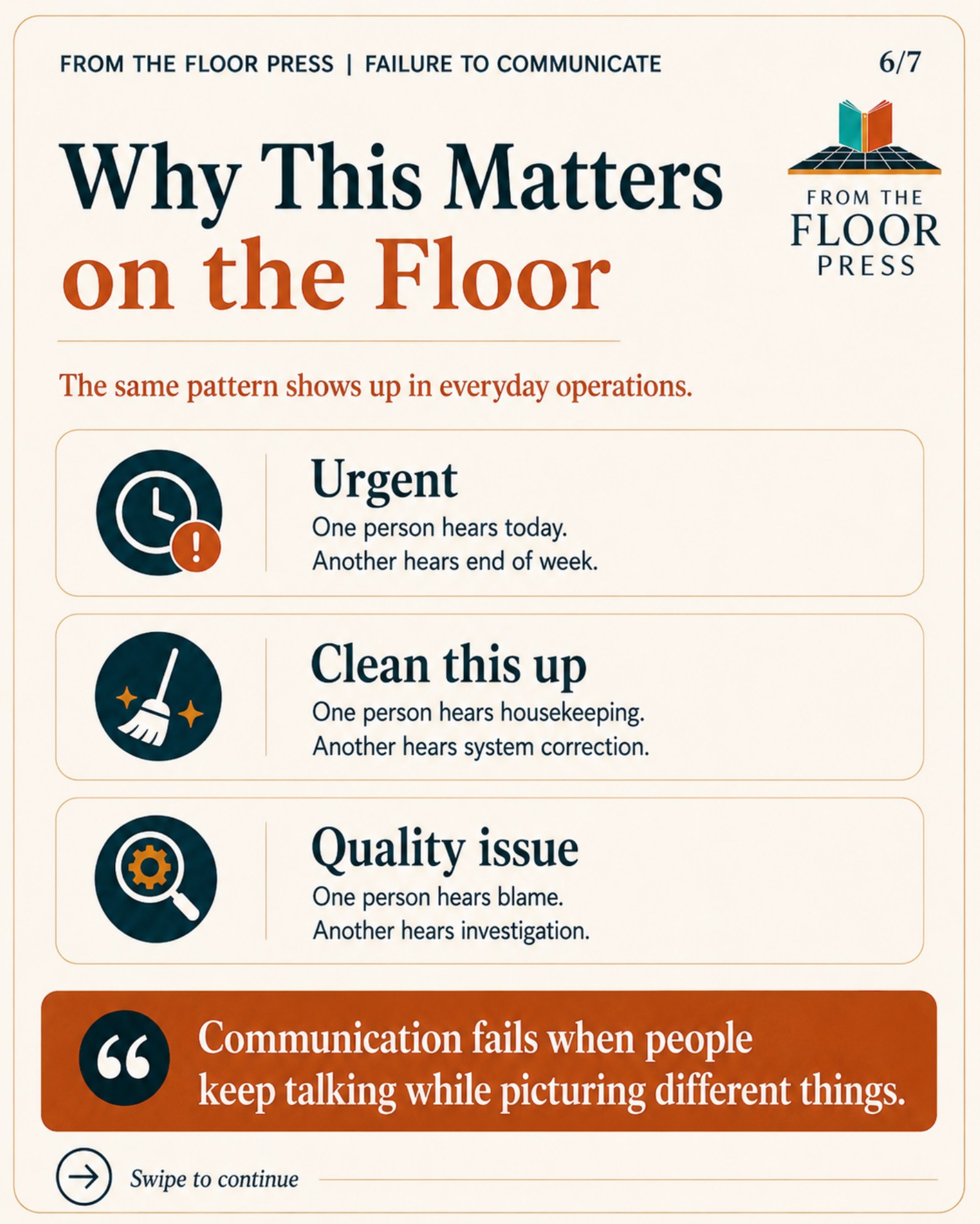 Why This Matters on the Floor